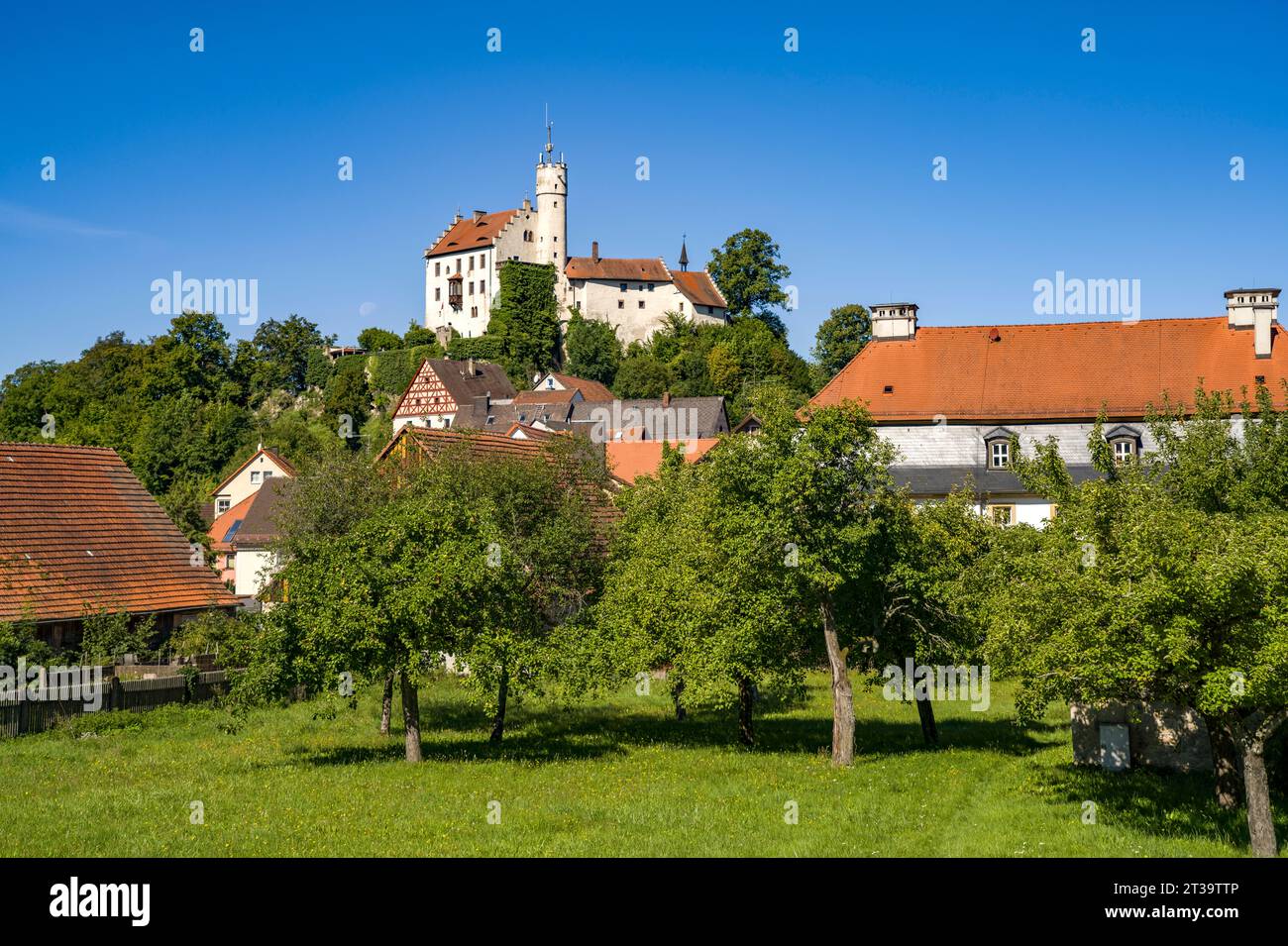Burg Gößweinstein in der Fränkischen Schweiz, Gößweinstein, Bayern, Deutschland | Château de Gößweinstein à Gößweinstein, Suisse franconienne, Bavar Banque D'Images