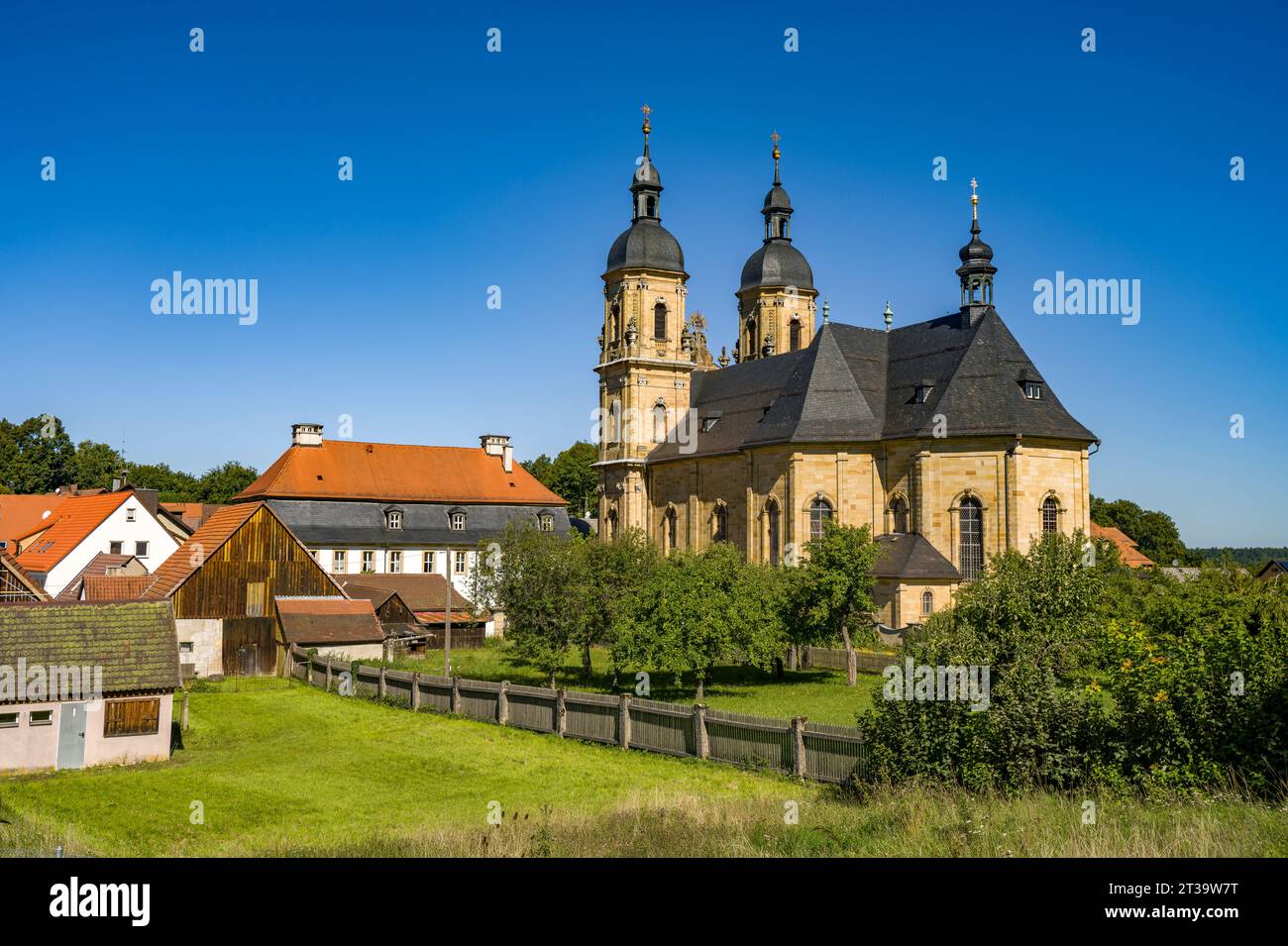 Wallfahrtskirche zur Heiligen Dreifaltigkeit in Gößweinstein, Fränkische Schweiz, Bayern, Deutschland | Église de pèlerinage de la Sainte Trinité à Gö Banque D'Images
