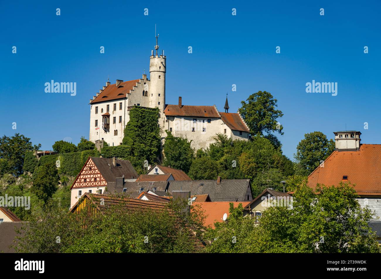 Burg Gößweinstein in der Fränkischen Schweiz, Gößweinstein, Bayern, Deutschland | Château de Gößweinstein à Gößweinstein, Suisse franconienne, Bavar Banque D'Images