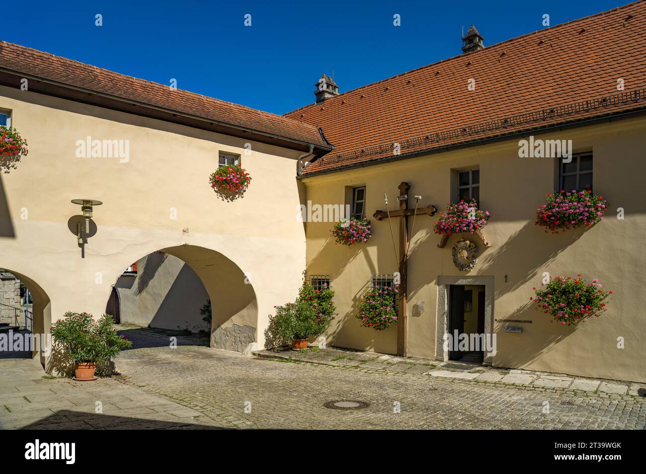 Franziskaner Kloster in der Fränkischen Schweiz, Gößweinstein, Bayern, Deutschland | Monastère franciscain de Gößweinstein en Suisse franconienne, Banque D'Images