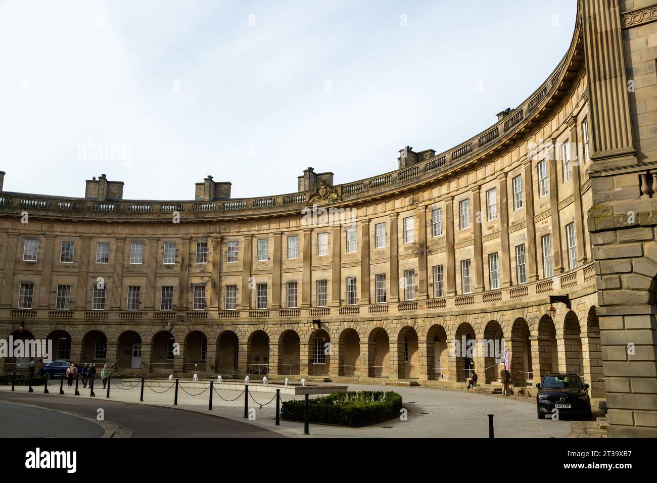 Buxton Royal Crescent est maintenant un hôtel spa 5 étoiles, Buxton, Derbyshire, Angleterre Banque D'Images