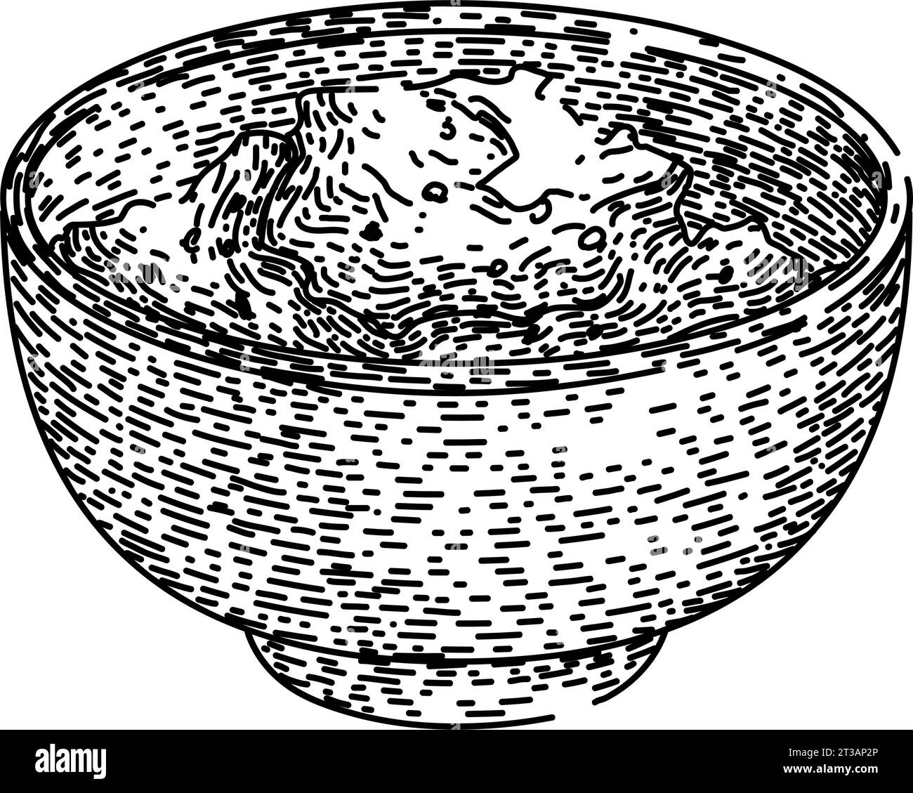 vecteur dessiné à la main de croquis de curry de cuisine Illustration de Vecteur