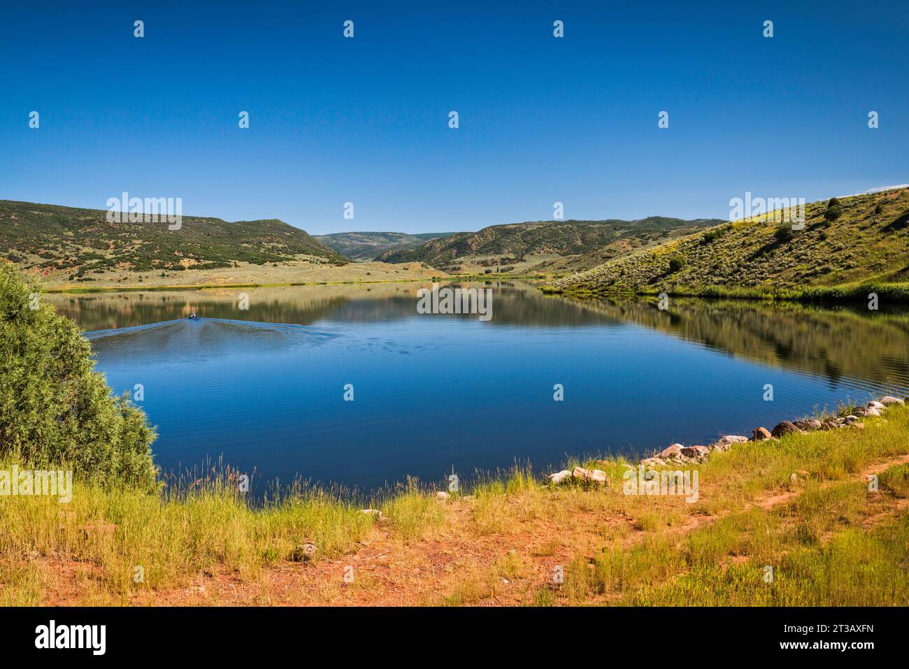 Big Beaver Reservoir, Oak Ridge State Wildlife Area, près de Buford, Colorado, États-Unis Banque D'Images