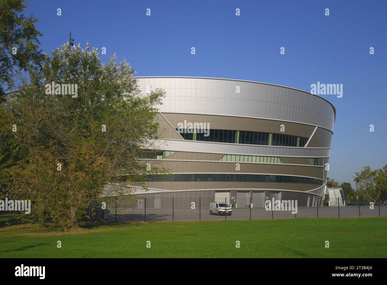 Le Dome MVM, Budapest Handball Sports Hall, le plus grand stade de handball en Europe, Ferencvaros, Budapest, Hongrie Banque D'Images
