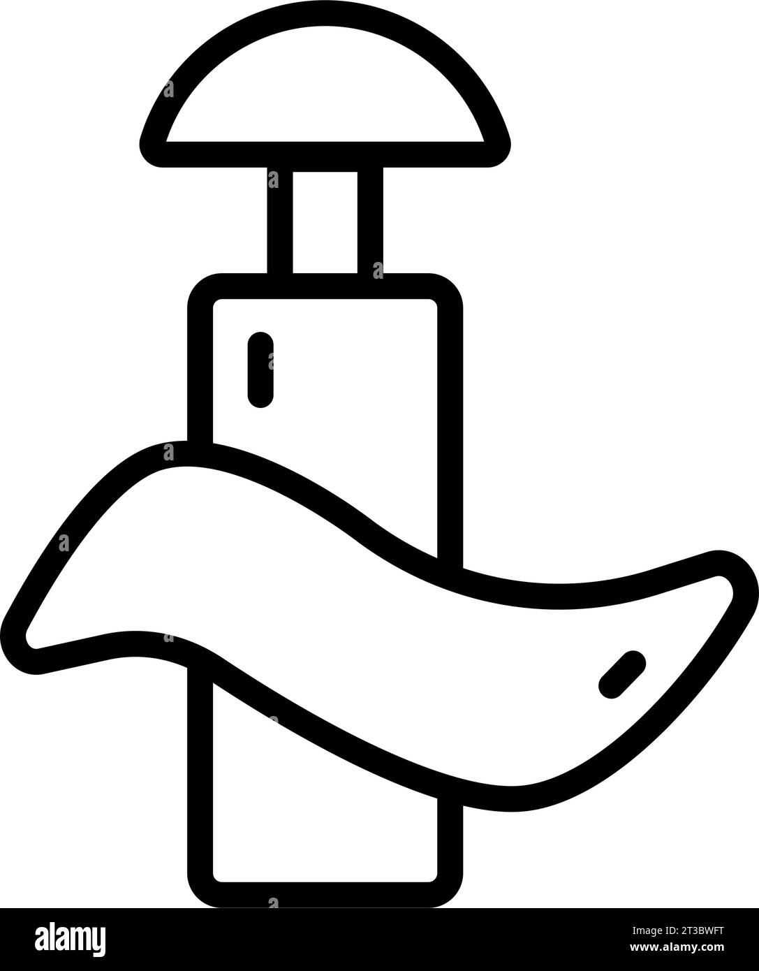 Icône contour des bouchons d'oreille. Illustration vectorielle simple Illustration de Vecteur