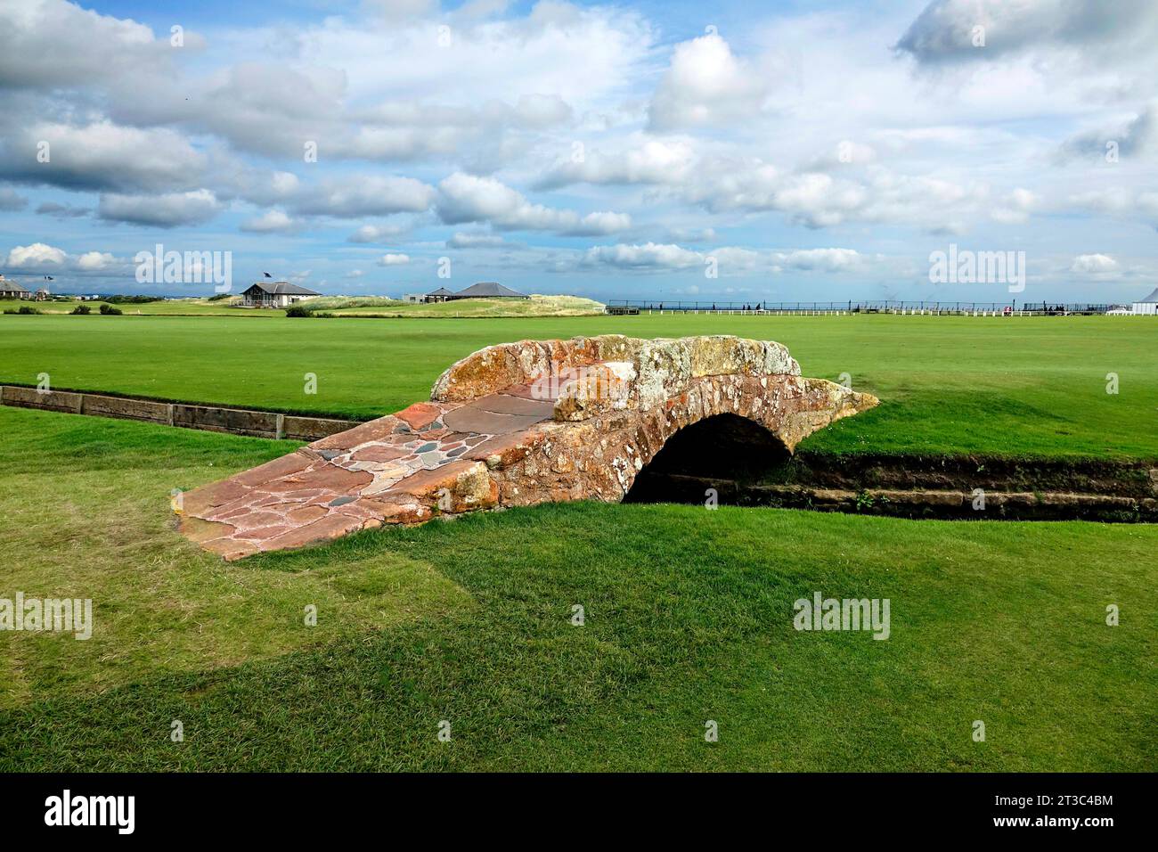 Pont Swilcan à St. Andrew's Golf course Fife Scotland Edinburgh Dundee British Open Banque D'Images