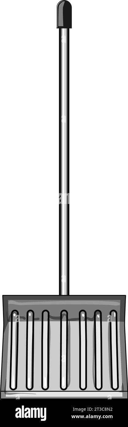 illustration vectorielle de dessin animé de pelle à neige d'hiver Illustration de Vecteur