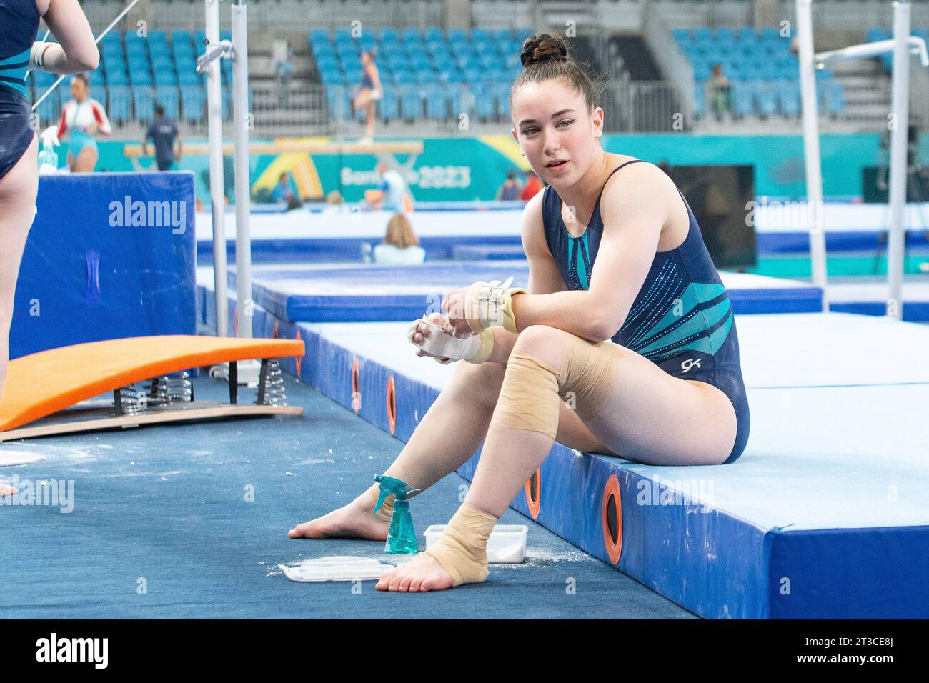 Le 19 octobre 2023 AVA Stewart du Canada lors de la formation Podium