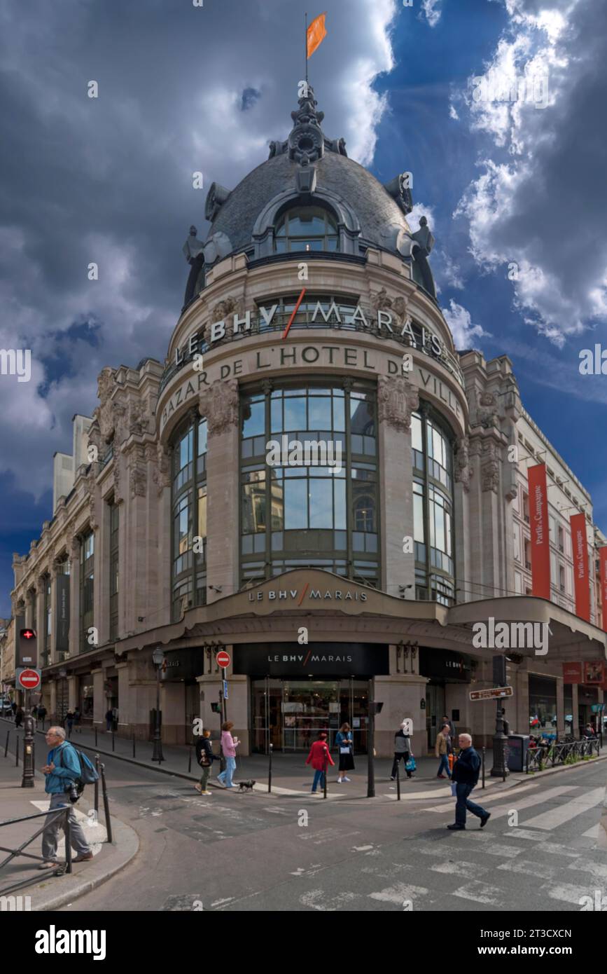 Grand magasin, le BHV Marais, 52 rue de Rivoli, Paris, France Banque D'Images