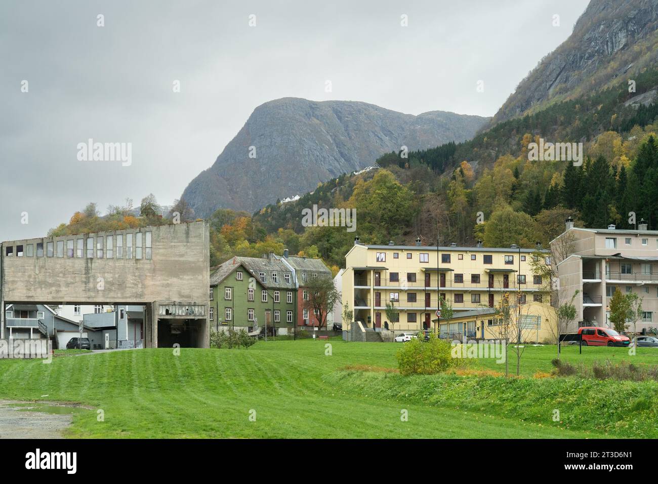 ODDA est une ville de la municipalité d'Ullensvang dans le comté de Vestland, district de Hardanger, en Norvège Banque D'Images