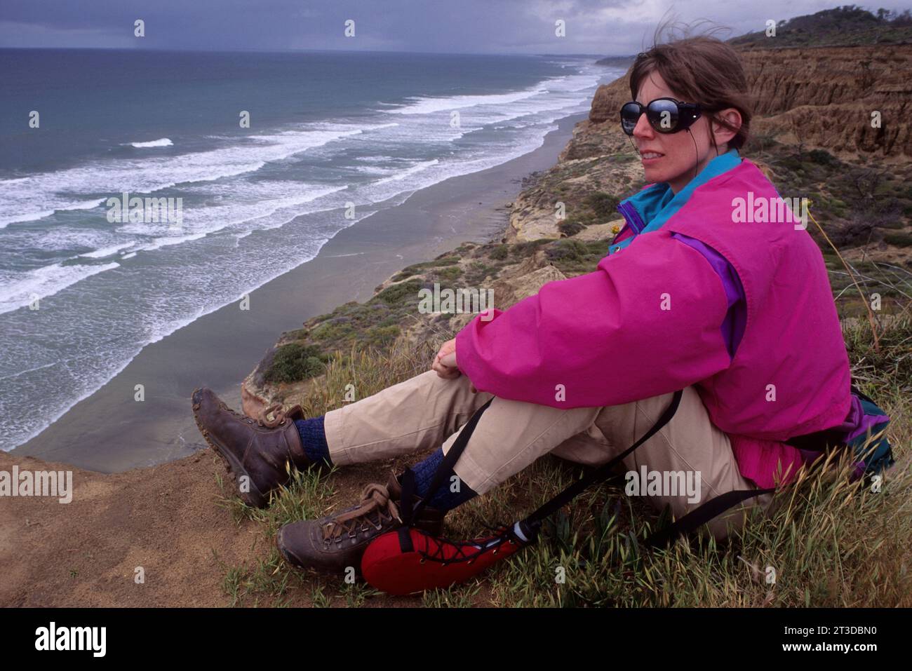 Coastal Cliffs, Torrey Pines State Park, Californie Banque D'Images