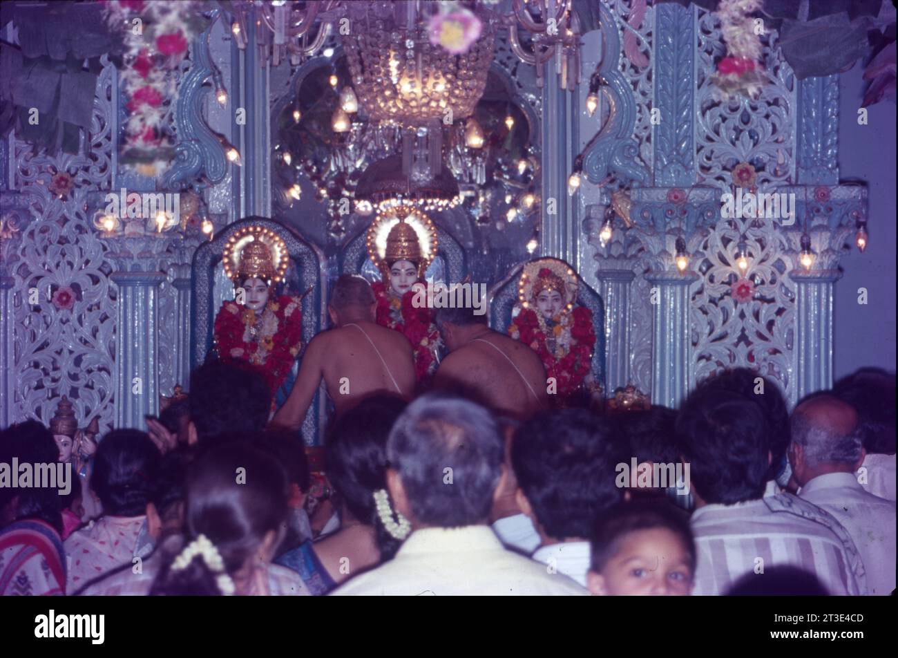 RAM Navmi célébration dans le temple de Nasik, Maharashtra, Inde. Banque D'Images