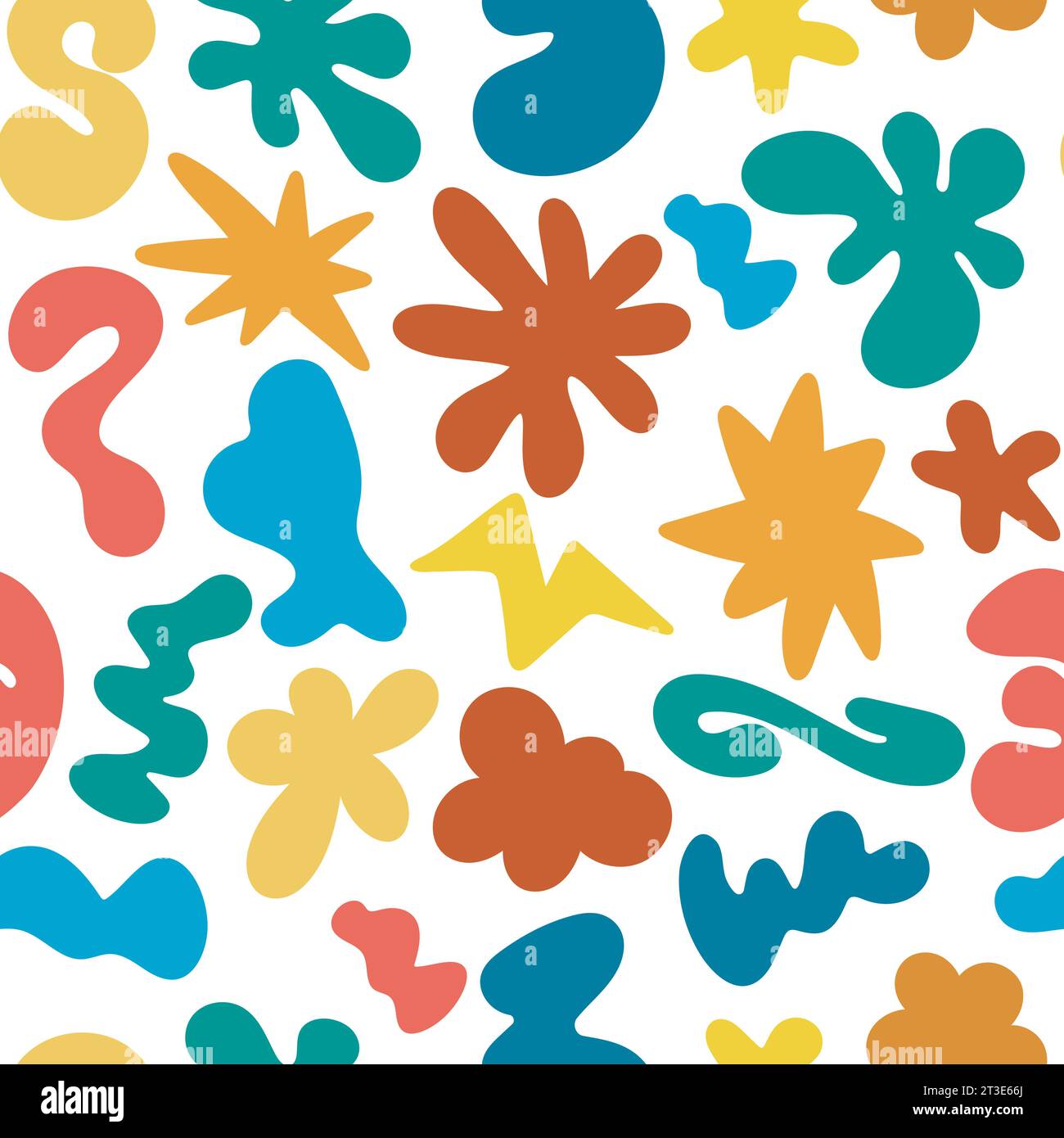 Illustration vectorielle de motif sans couture groovy lumineux Illustration de Vecteur