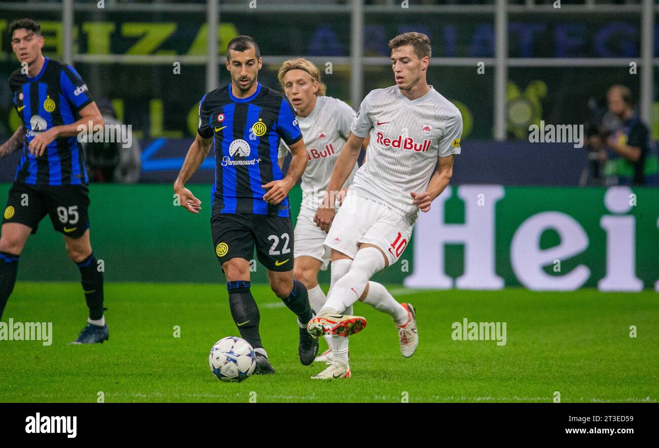 Milan, Italie - octobre 24 2023 - Champions League - Inter-Salzburg - sucic luka fc salzburg crédit : Kines Milano/Alamy Live News Banque D'Images Milan, Italie - octobre 24 2023 - Champions League - Inter-Salzburg - sucic luka fc salzburg crédit : Kines Milano/Alamy Live News Banque D'Images