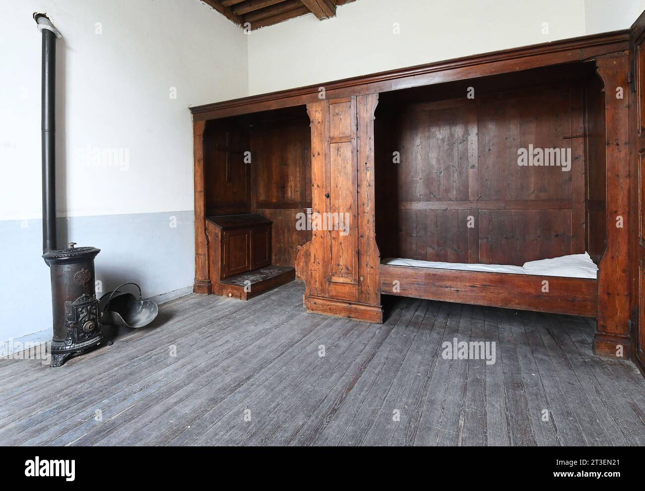 Neuville-sous-Montreuil (Nord de la France), 20 juillet 2021 : Chartreuse notre-Dame des Prés, monastère des Chartreuses. Bâtiment en cours de restauration Banque D'Images