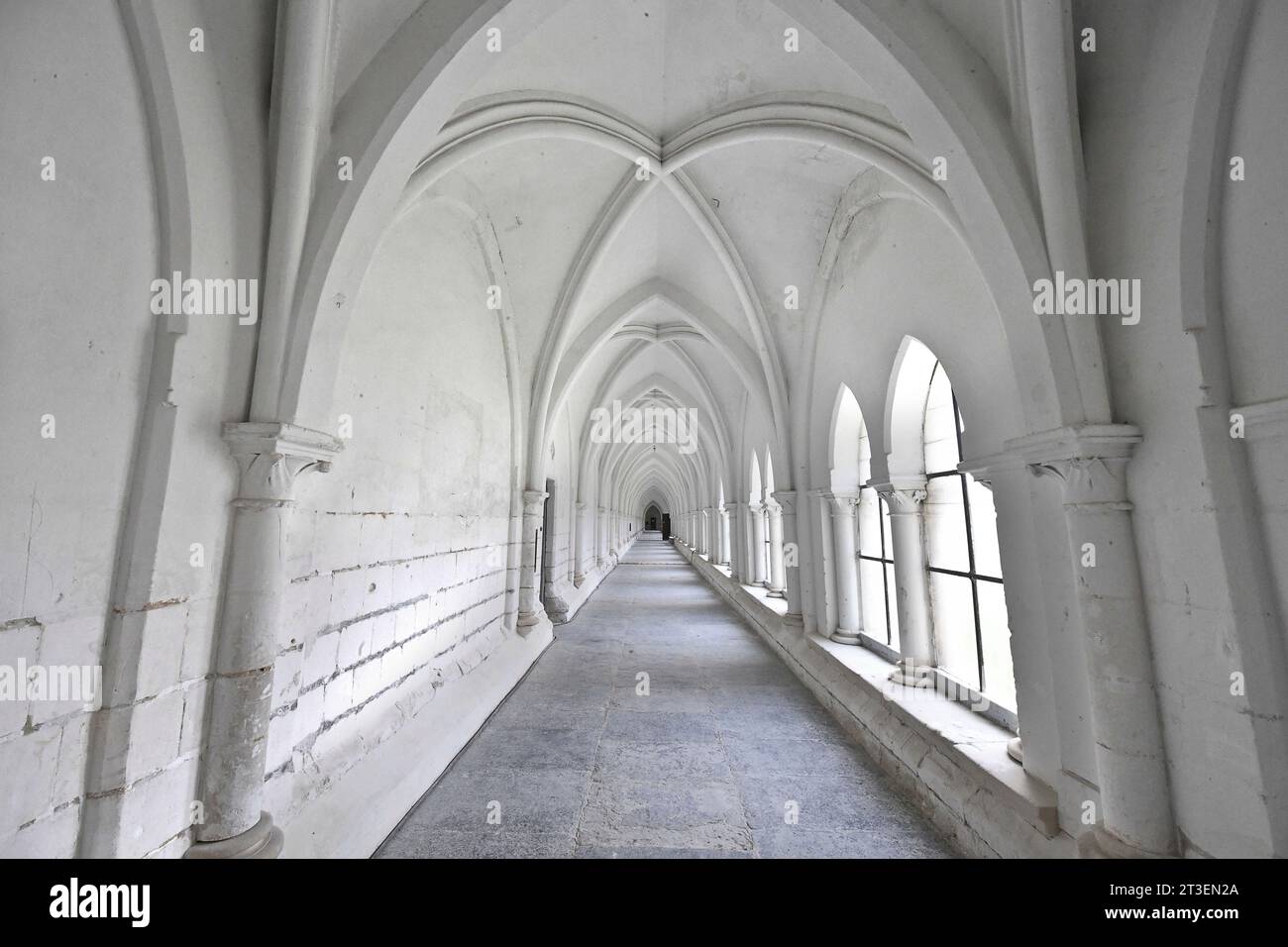 Neuville-sous-Montreuil (Nord de la France), 20 juillet 2021 : Chartreuse notre-Dame des Prés, monastère des Chartreuses. Bâtiment en cours de restauration Banque D'Images