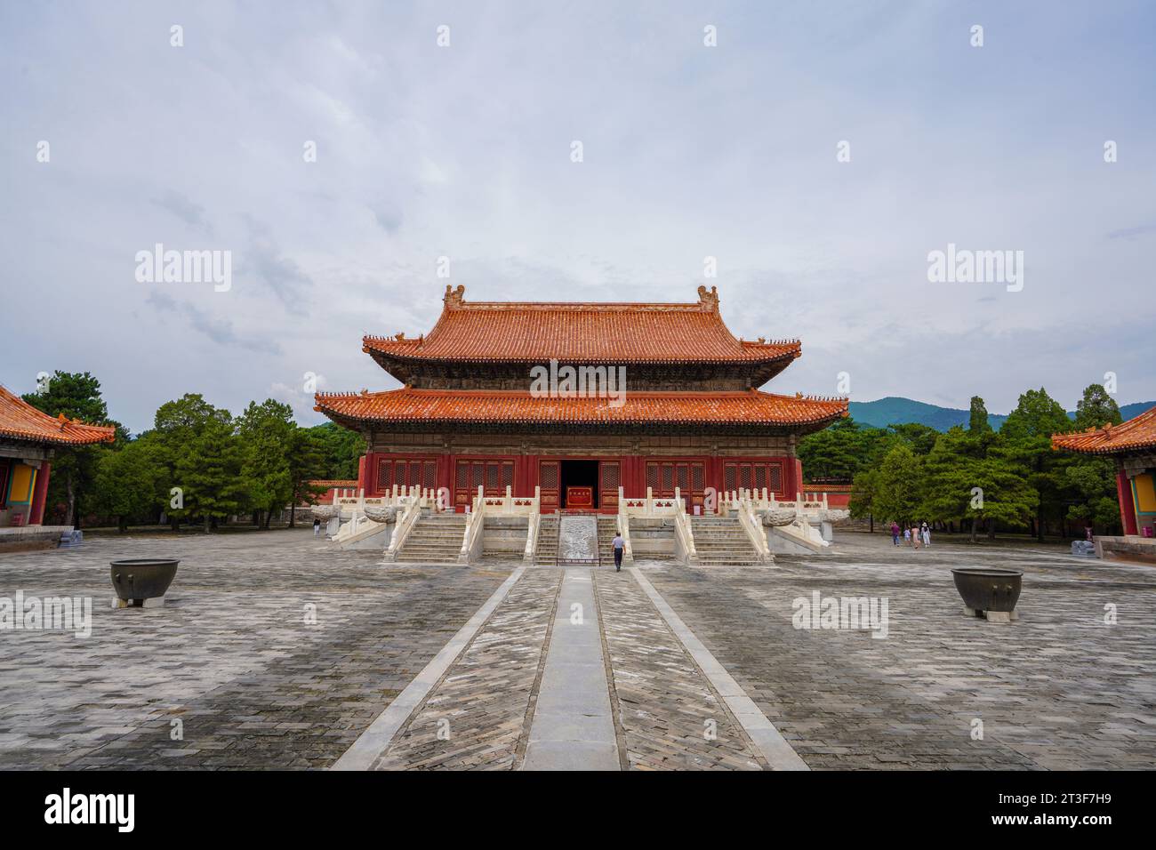 Le paysage architectural de long'en Gate est situé dans les tombes orientales de la dynastie Qing, dans le nord de la Chine Banque D'Images