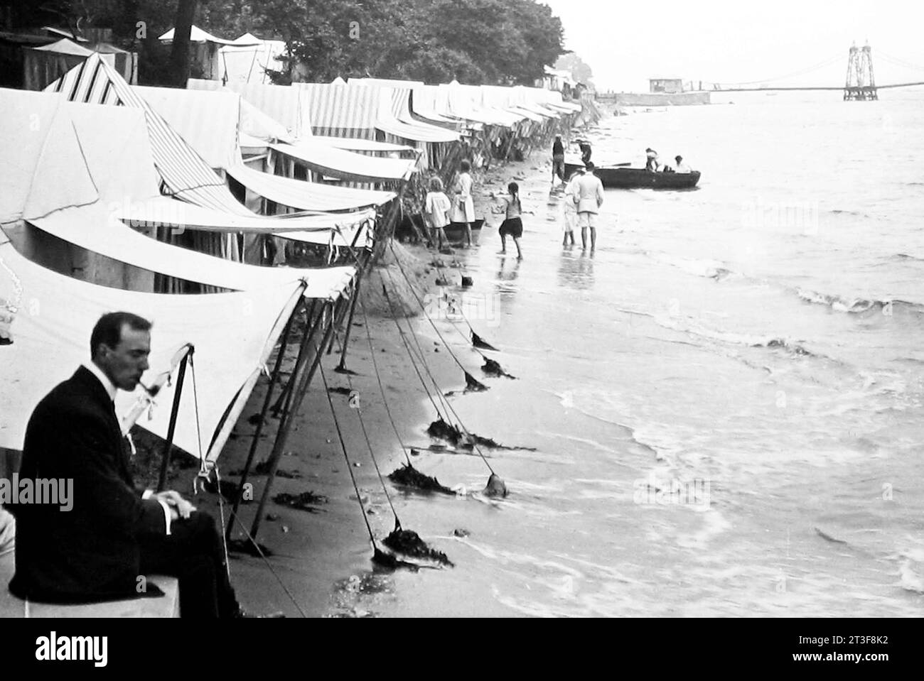 Shanklin, île de Wight, début des années 1900 Banque D'Images