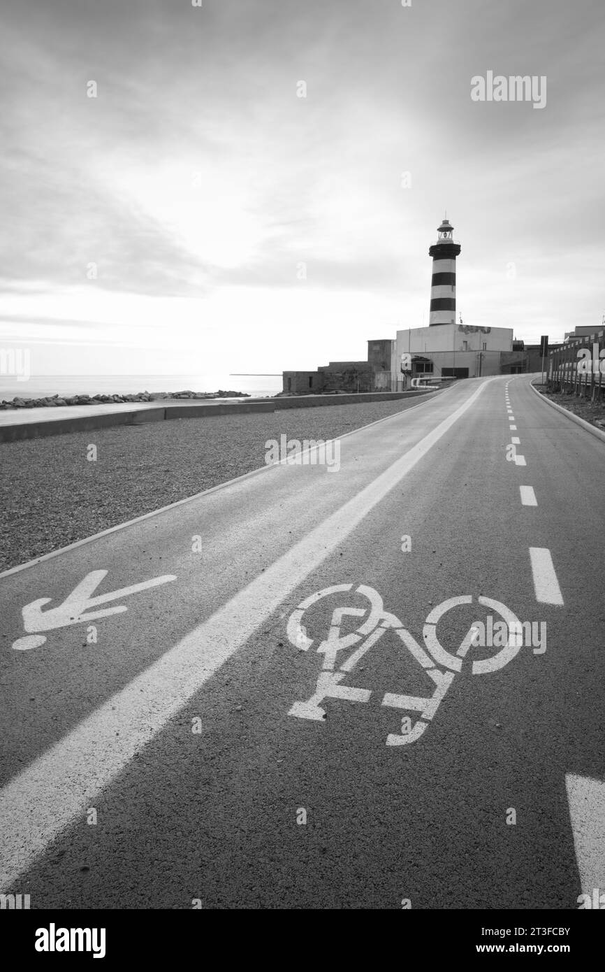 L'ancien phare d'Ortona (Abruzzes, Italie) Banque D'Images