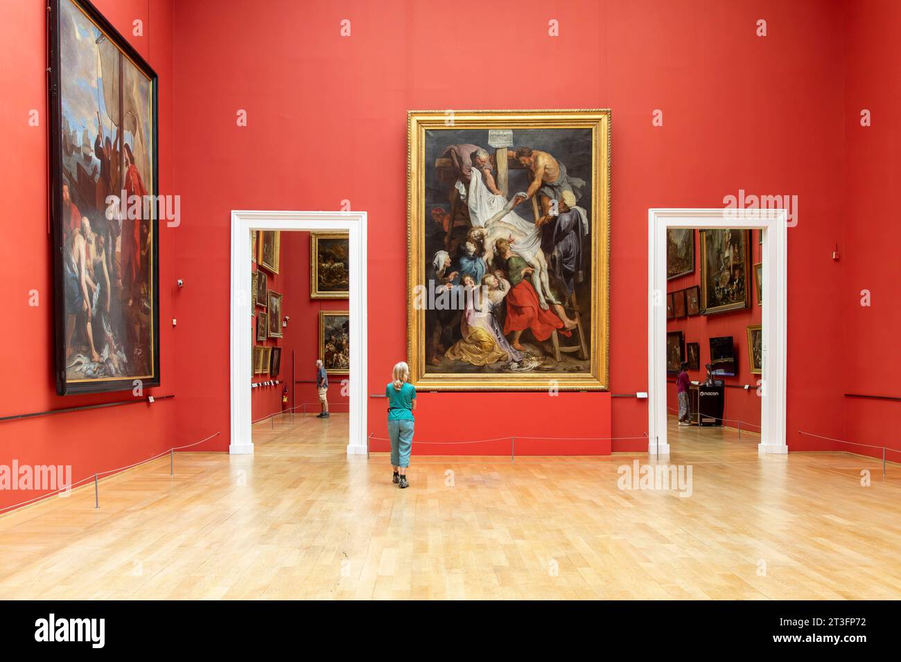 France, Nord (59), Lille, le Palais des Beaux-Arts, musée d'art et d'antiquités, l'un des plus grands de France, la descente de la croix, peinture vers 1616-1617 de Pierre Paul Rubens Banque D'Images