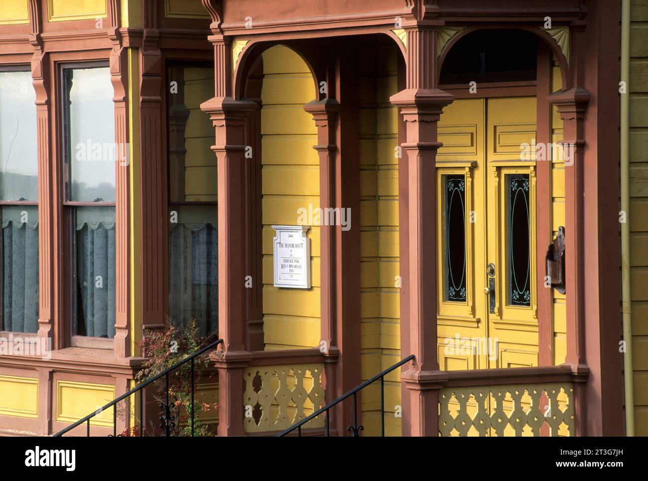 Manor House, Heritage Victorian Village Park, San Diego, Californie Banque D'Images