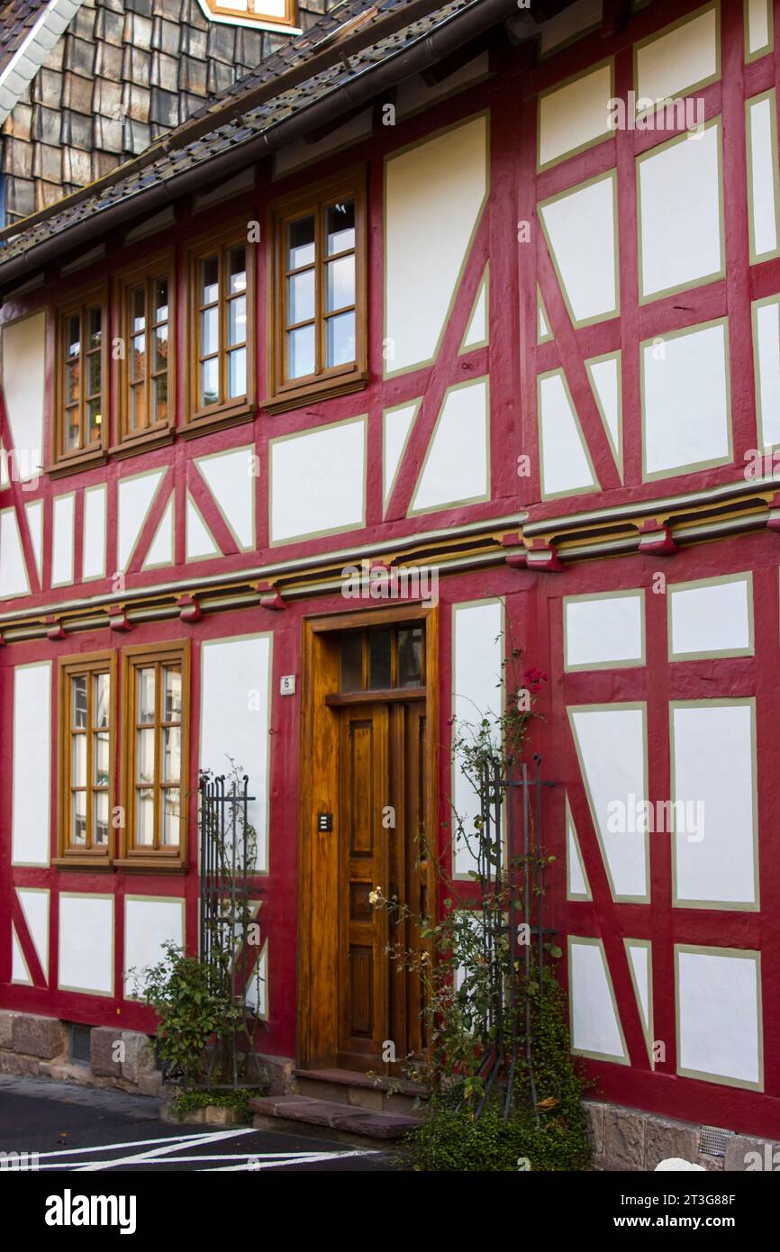 La ville de Witzenhausen dans la vallée de la Werra en Allemagne, Hesse Banque D'Images
