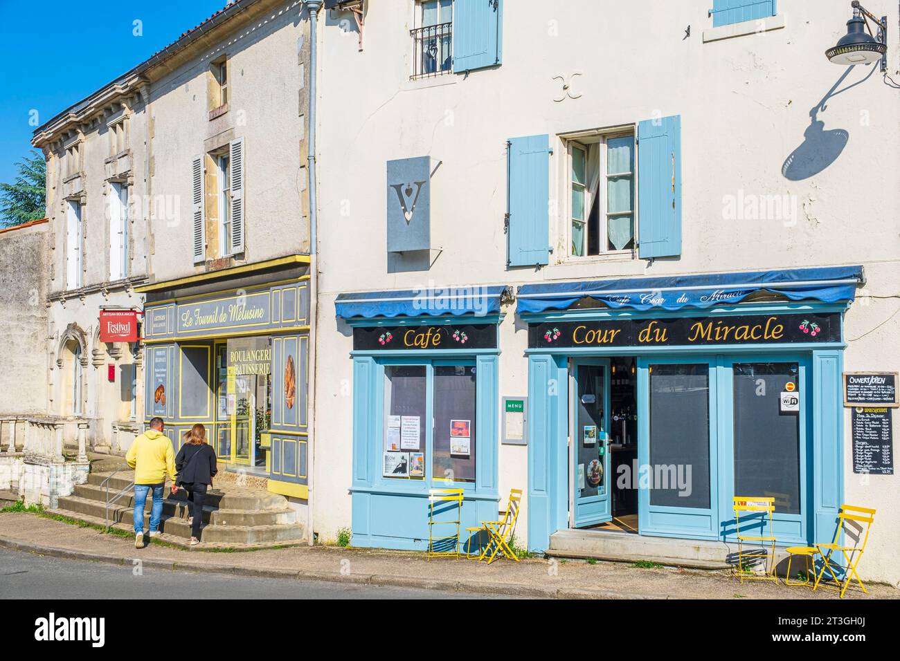 France, Vendée, Vouvant, labellisé les plus Beaux villages de France (les plus beaux villages de France) Banque D'Images