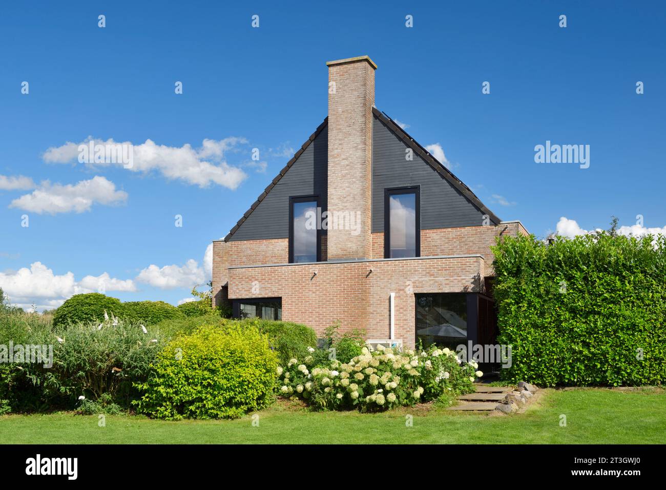 France, Nord, Clairfayts, Lodge et chambres d'hôtes l'Hydrangeraie Banque D'Images