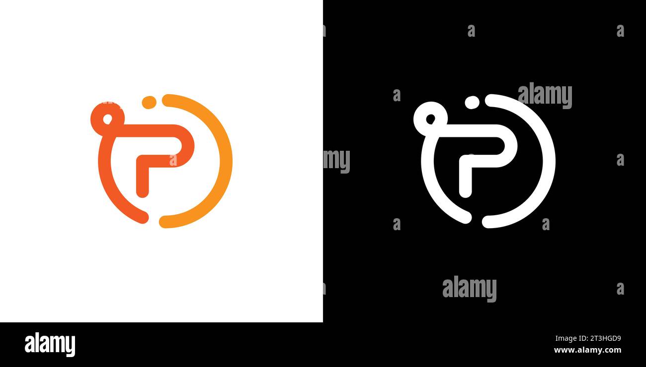 Logo PI, monogramme Pi, logo Pi initial, logo lettre Pi, icône, vecteur Illustration de Vecteur