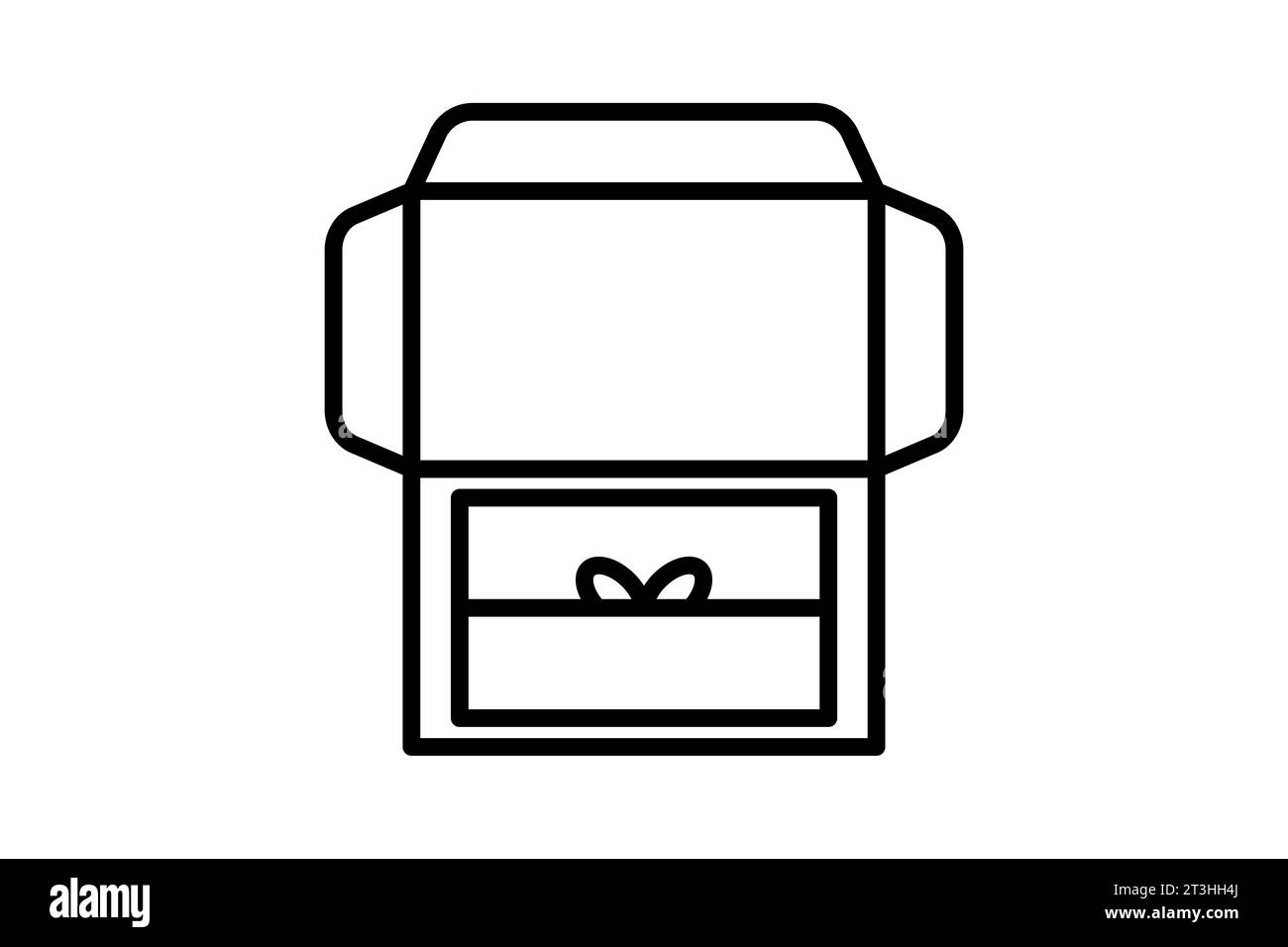 Expérience de déballage. Icône associée à la livraison. Convient pour la conception de sites Web, l'application, les interfaces utilisateur. Style d'icône de ligne. Conception vectorielle simple modifiable Illustration de Vecteur