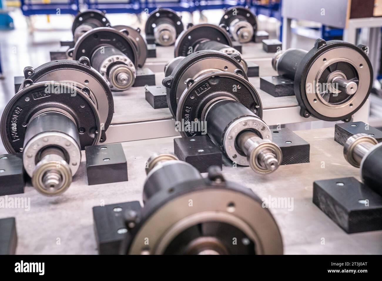 Détails des pompes centrifuges électriques haute pression prêtes à être assemblées. Photo de haute qualité Banque D'Images