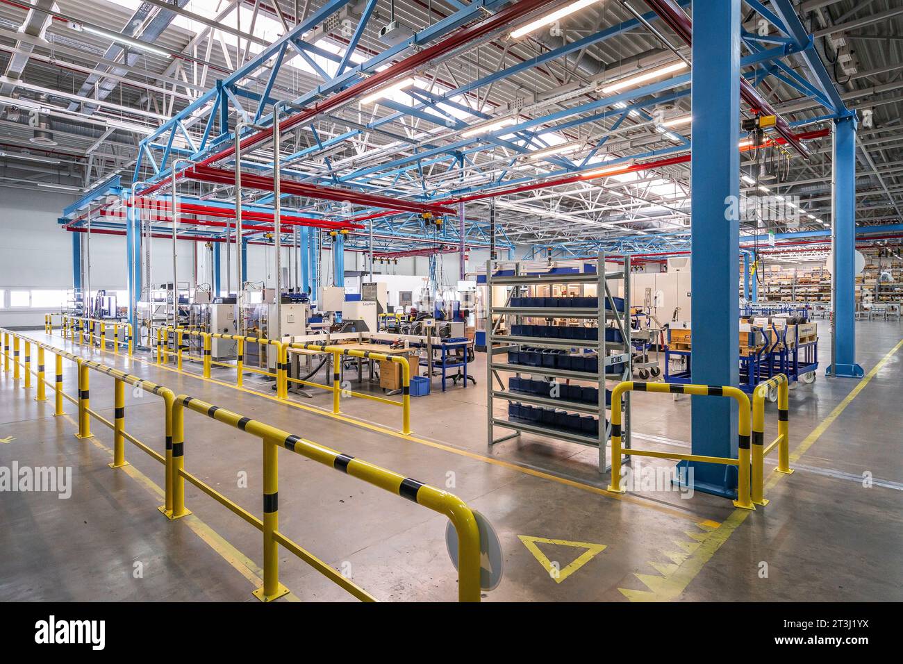 Équipement en vue d'angle d'usine dodue Banque D'Images