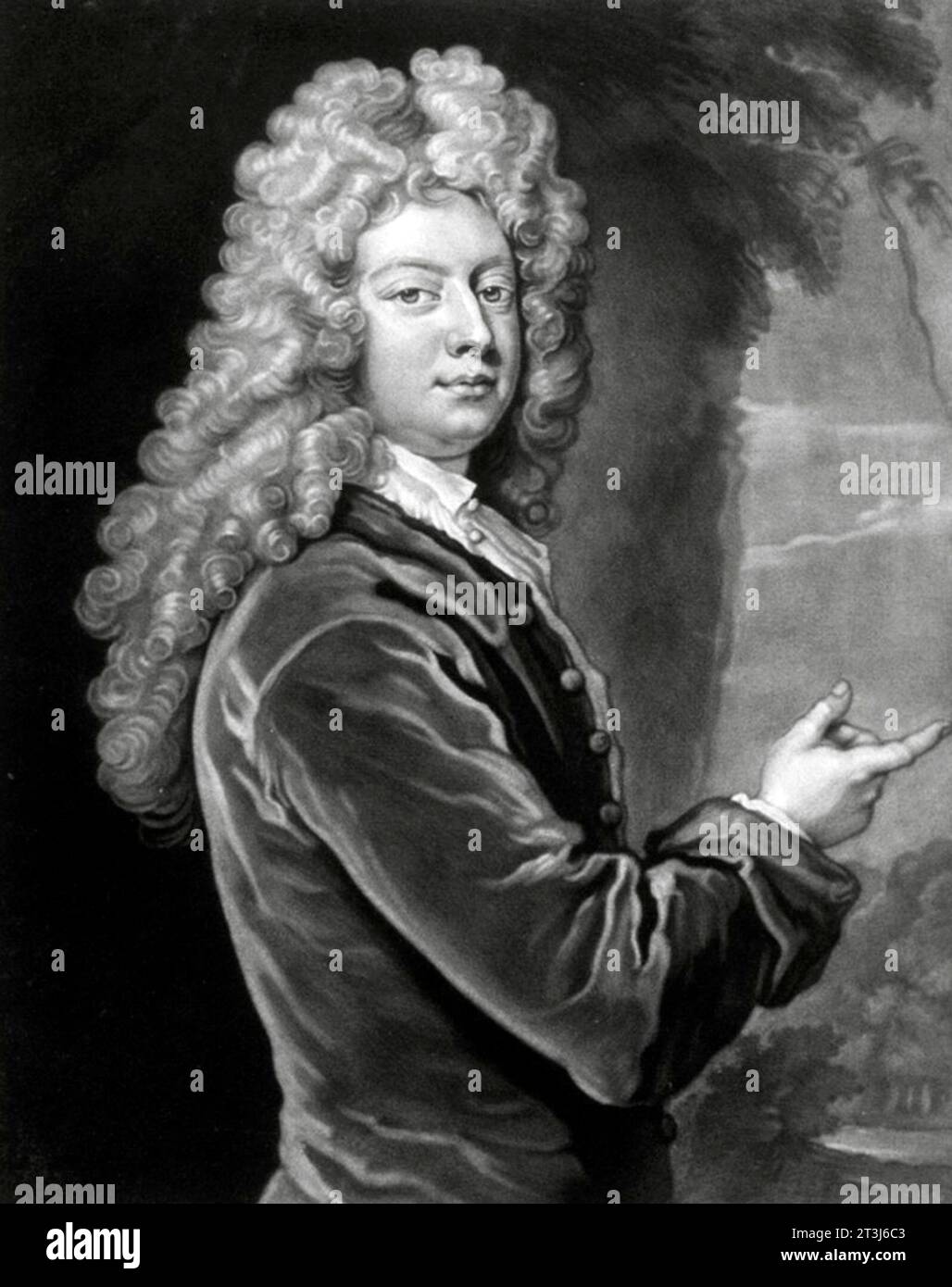 William Congreve (1670 – 1729) dramaturge anglais, poète et homme politique whig Banque D'Images