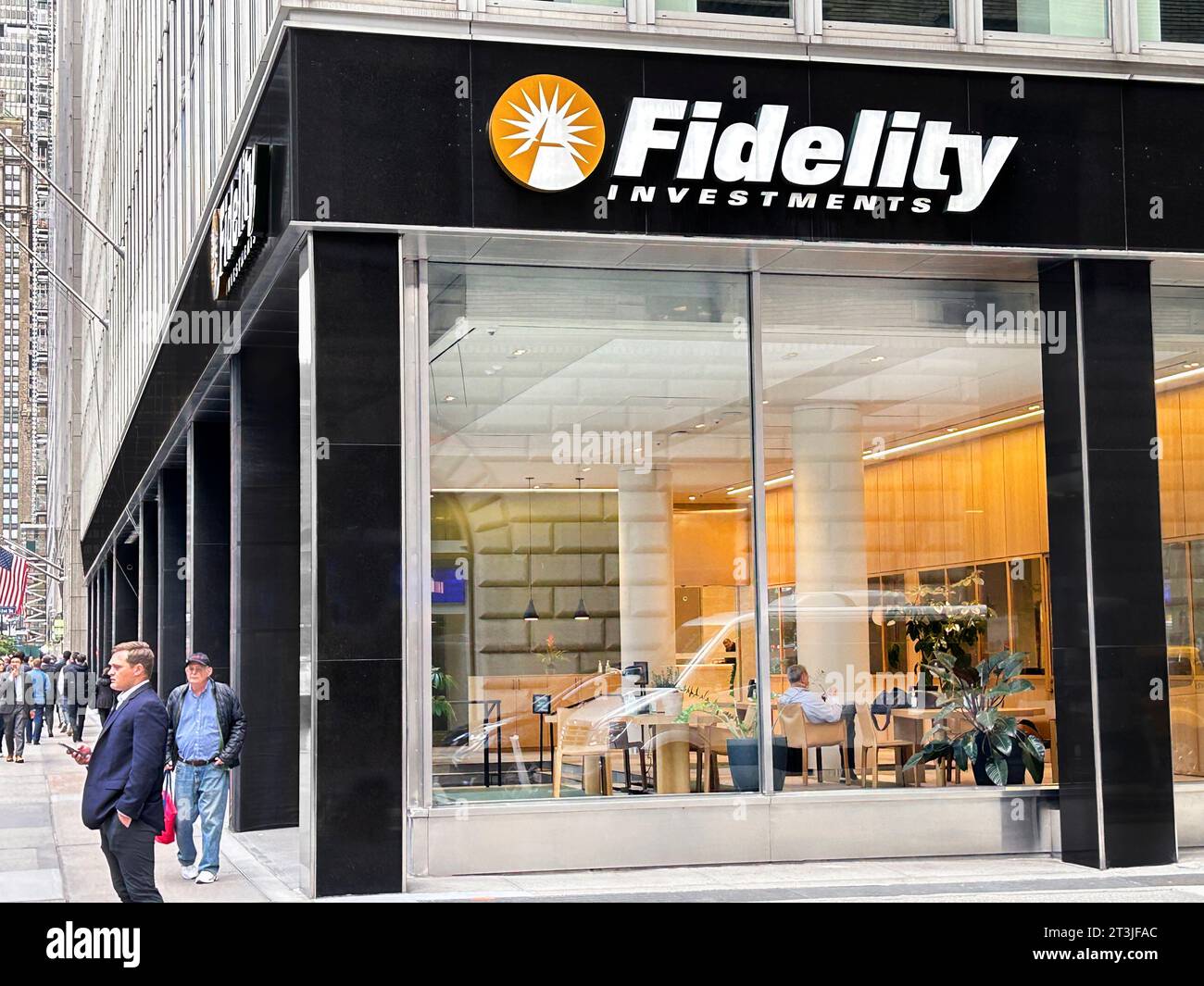 Succursale de Fidelity Investment, New York City, New York, États-Unis Banque D'Images