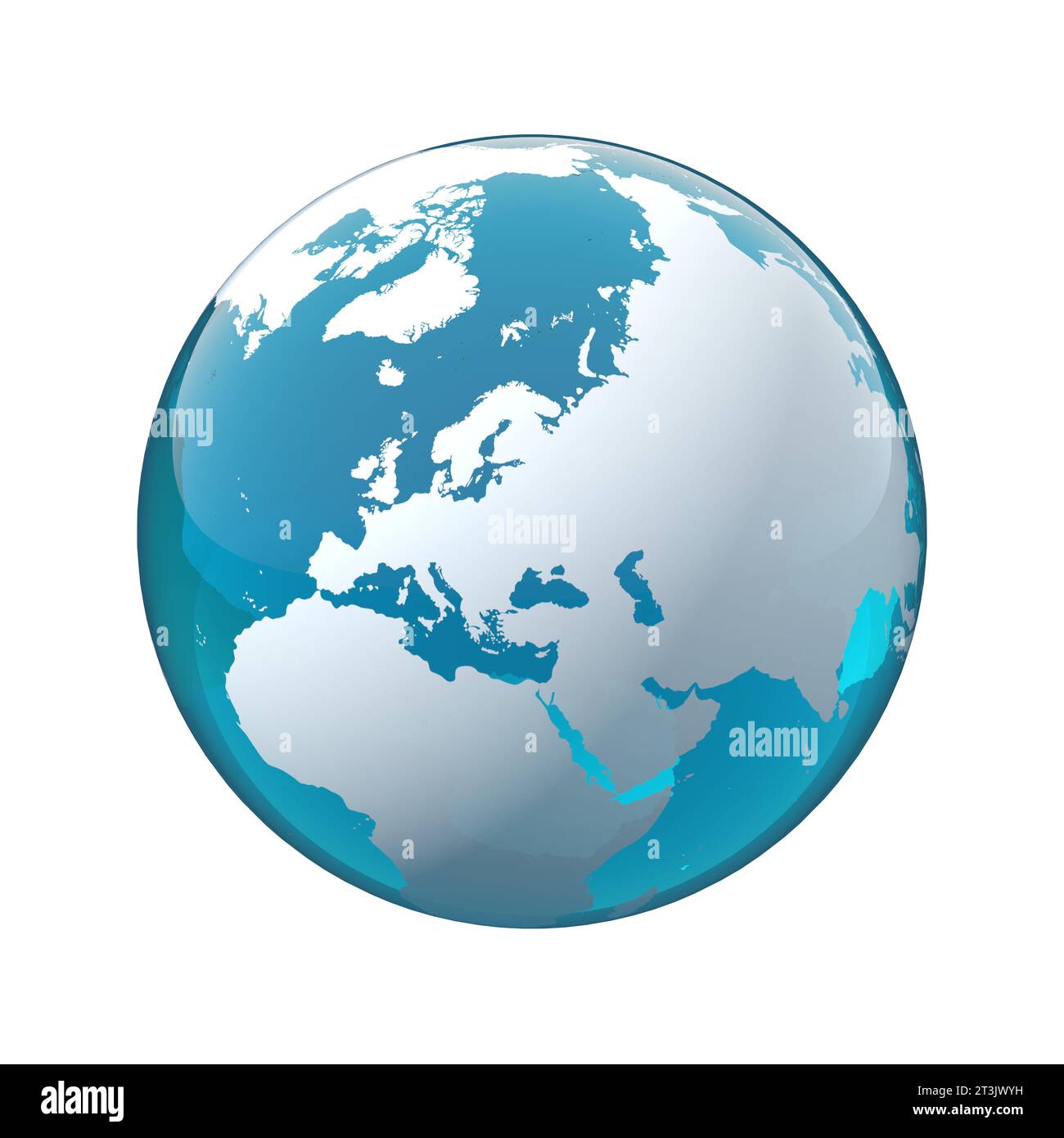 Globe terrestre, carte du monde, Europe Banque D'Images