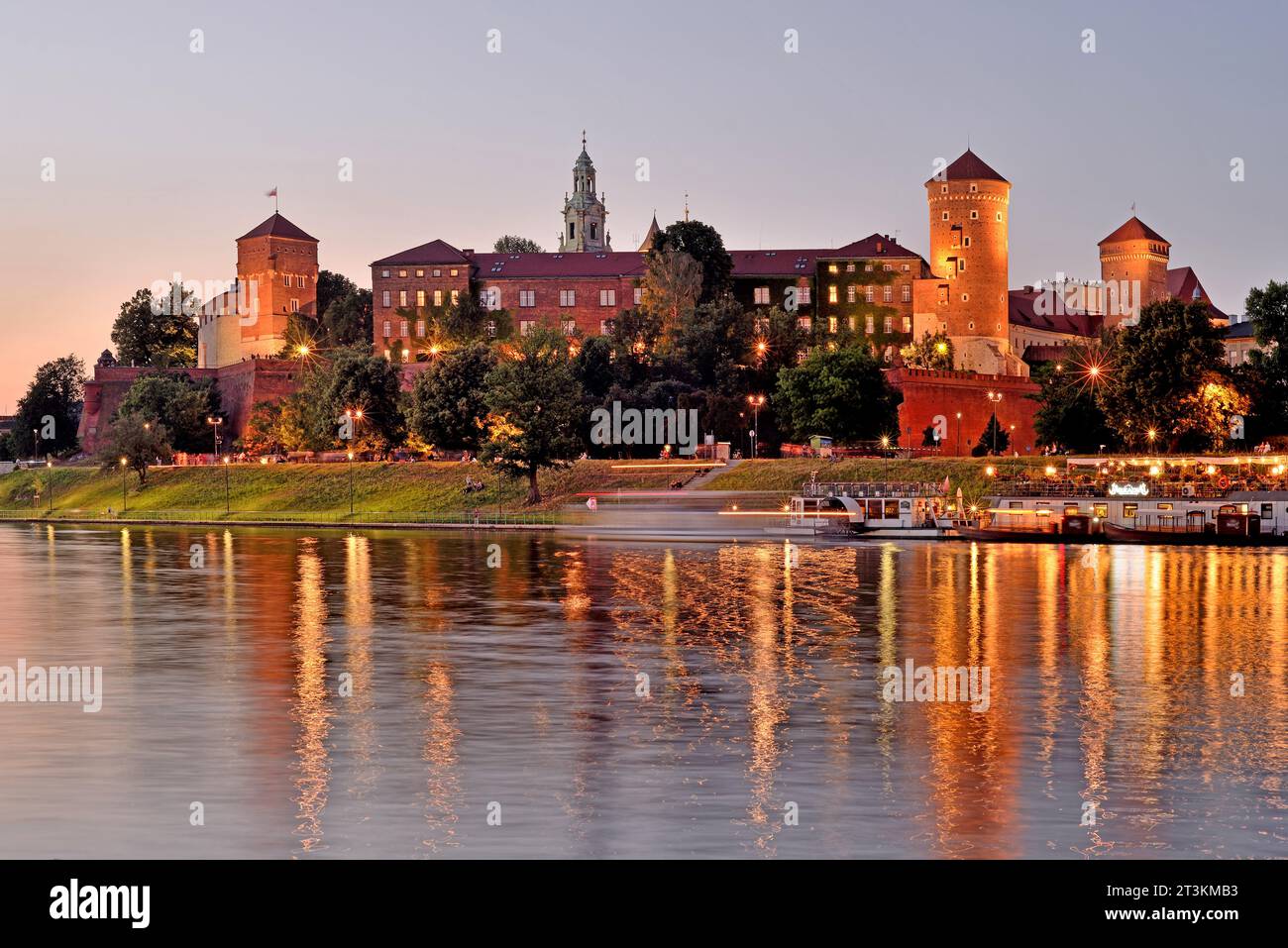 Château royal de Wawel- Cracovie, Pologne Banque D'Images