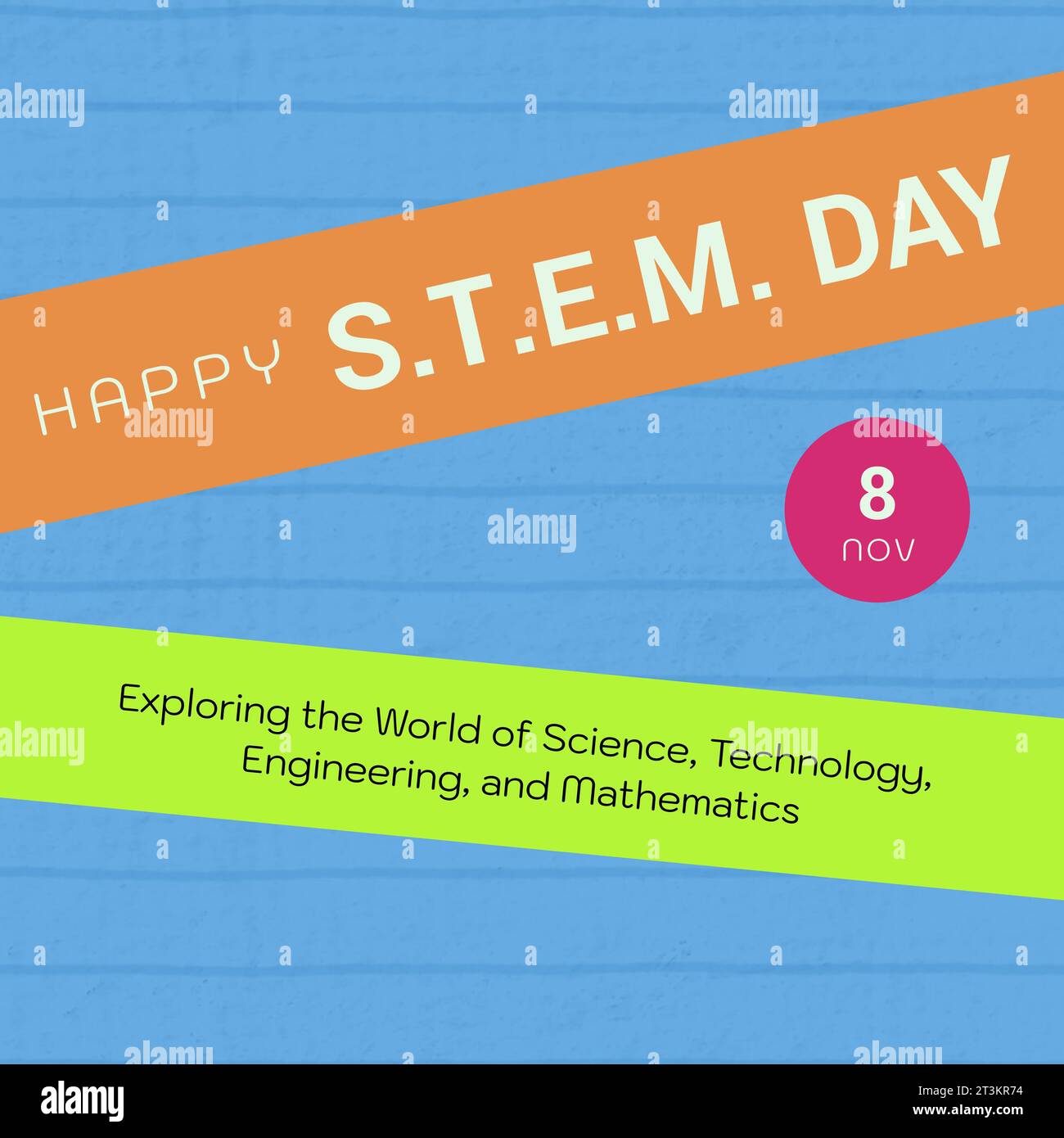 Bonne journée STEM, le 8 novembre, explorant le monde des sciences, de la technologie, de l'ingénierie et des mathématiques Banque D'Images