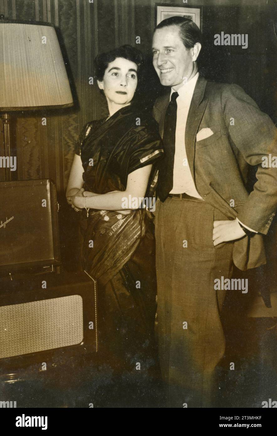 L'héritière américaine Barbara Hutton et le joueur de tennis allemand Gottfried Von Cramm, Allemagne 1951 Banque D'Images