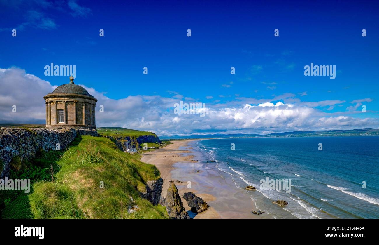 Mussenden Temple, Downhill, County Derry, Irlande du Nord Banque D'Images