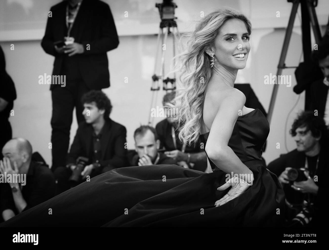 Venise, Italie. 05 septembre 2023. Présentatrice de télévision Michela Persico Credit : Independent photo Agency/Alamy Live News Banque D'Images