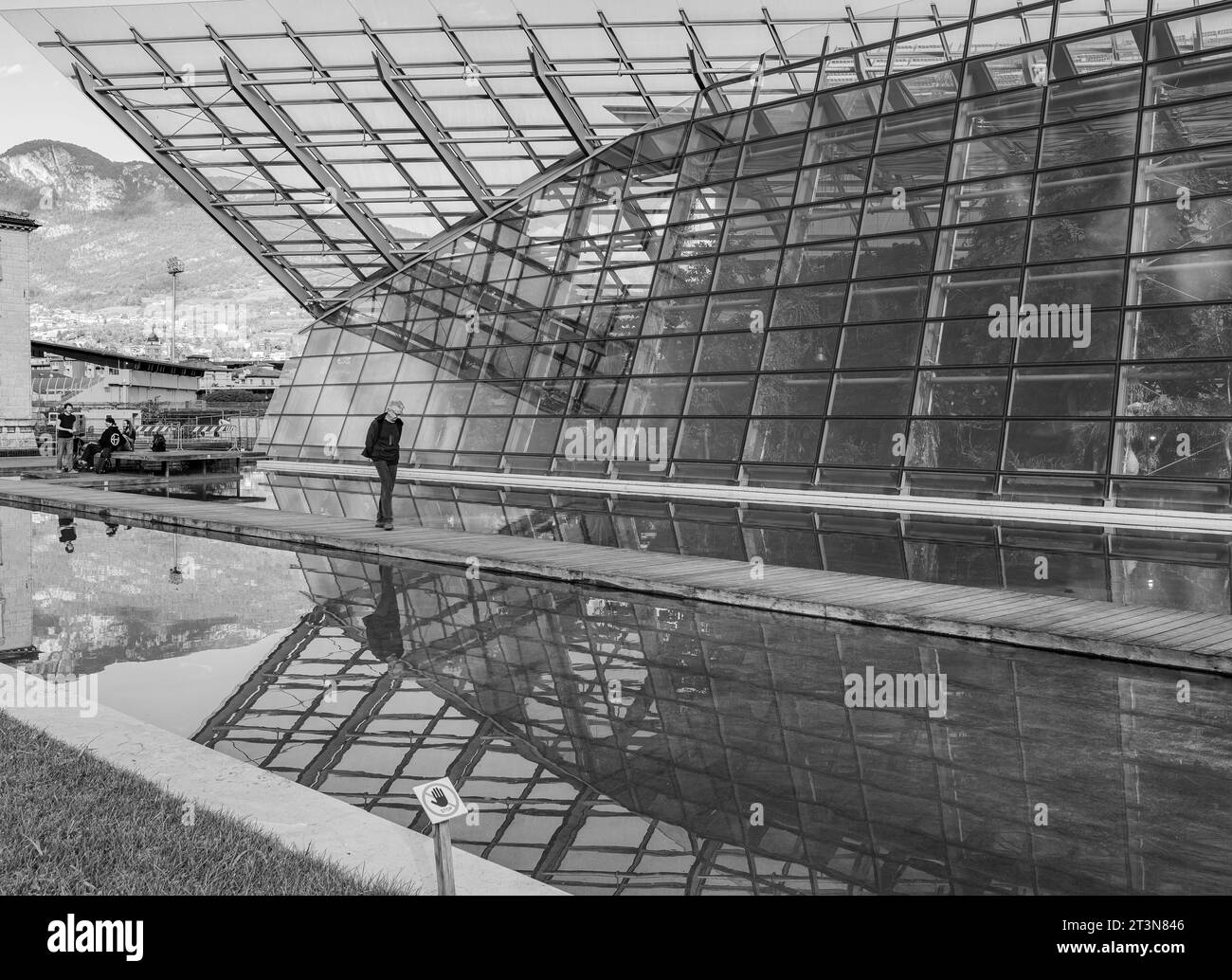 Le Musée des Sciences MUSE , a été construit selon les plans du célèbre architecte Renzo Piano - trente, Trentin-Haut-Adige, Italie Banque D'Images