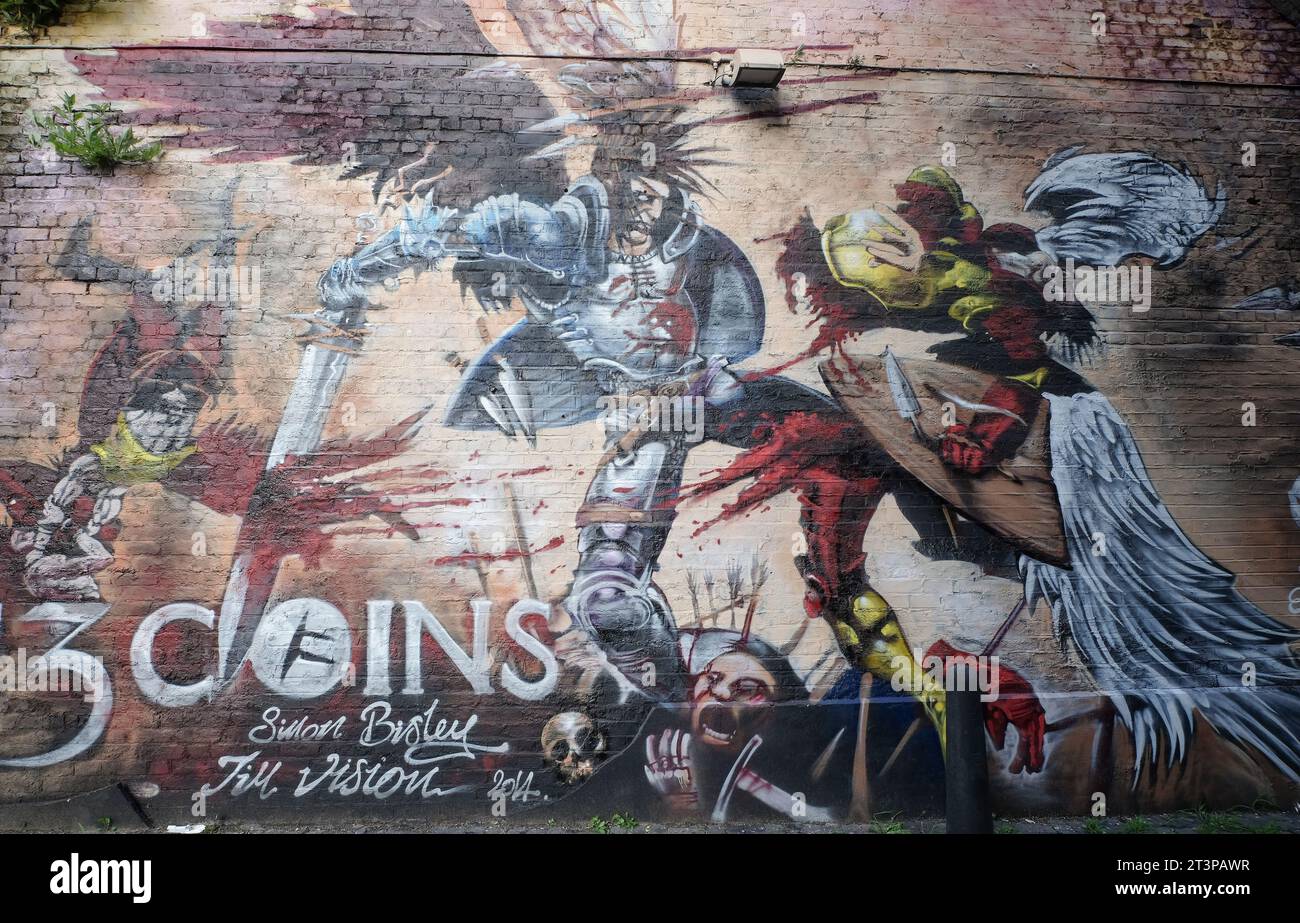 Graffiti , Londres Royaume-Uni Angleterre Banque D'Images
