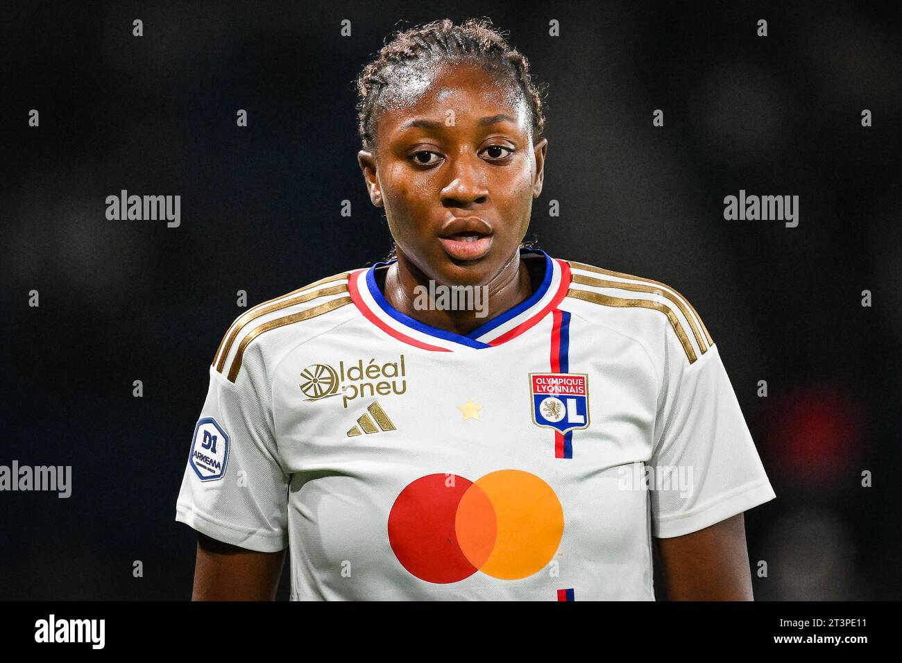 Paris, France. 01 octobre 2023. Kadidiatou DIANI de Lyon lors du match de football féminin D1 Arkema entre le Paris Saint Germain et l'Olympique Lyonnais le 1 octobre 2023 au Parc des Princes à Paris, France - photo Matthieu Mirville/DPPI crédit : DPPI Media/Alamy Live News Banque D'Images
