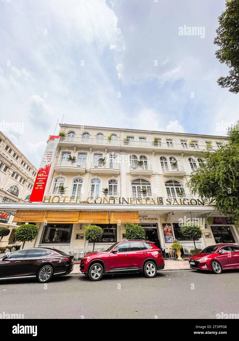 Vietnam, Saigon, Ho Chi Minh ville, Hôtel Continental Saigon Banque D'Images