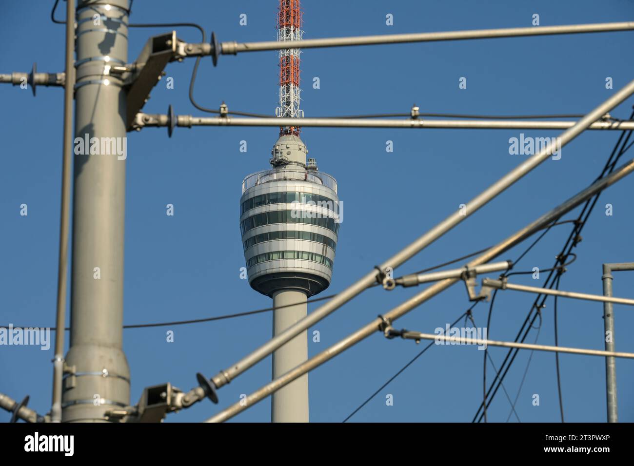 SWR Fernsehturm Stuttgart, Hoher Bopser, Stuttgart, Bade-Württemberg, Deutschland Banque D'Images