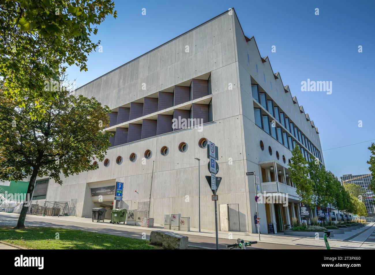 Württembergische Landesbibliothek, Konrad-Adenauer-Straße, Stuttgart, Bade-Württemberg, Deutschland Banque D'Images