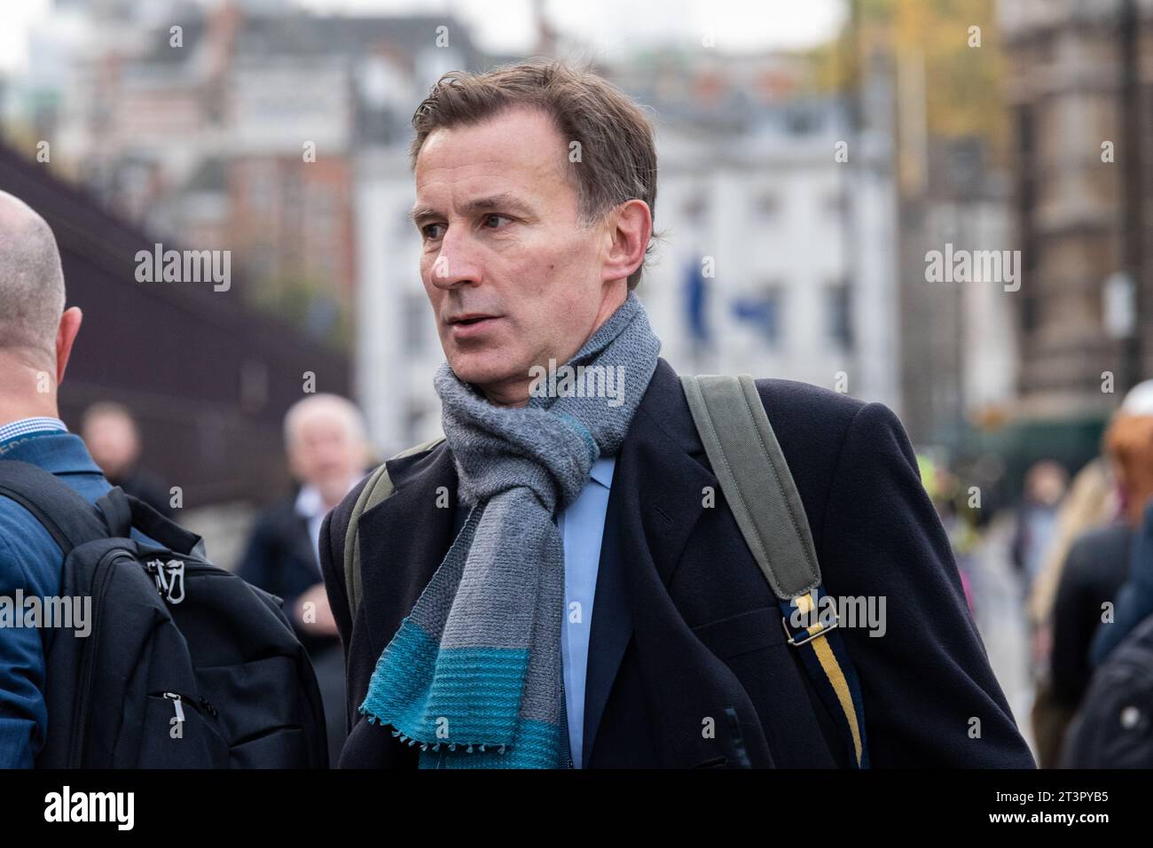 Jeremy Hunt, député, arrive à la Chambre des communes pour leur Dernière journée de débats devant le Parlement est dissoute en préparation pour l'élection générale de 2019 Banque D'Images