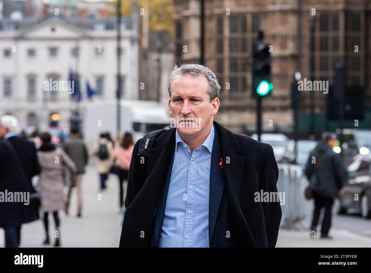 Damian Hinds MP arrivant à la Chambre des communes pour leur dernière journée de débats avant que le Parlement est dissous en vue de l'élection générale Banque D'Images