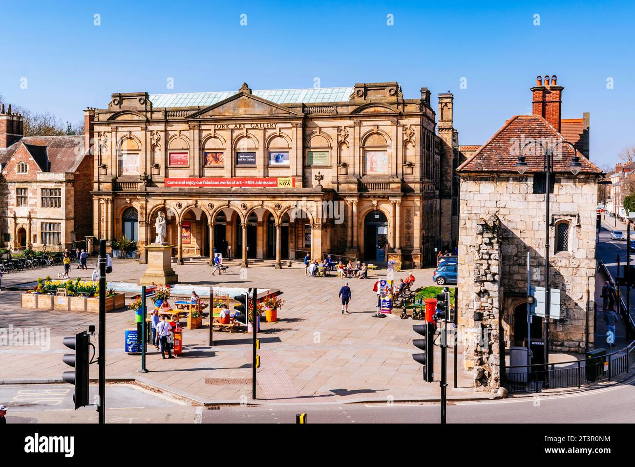 York Art Gallery est une galerie d'art publique à York, située dans Exhibition Square. York, Yorkshire du Nord, Yorkshire et Humber, Angleterre, United Banque D'Images