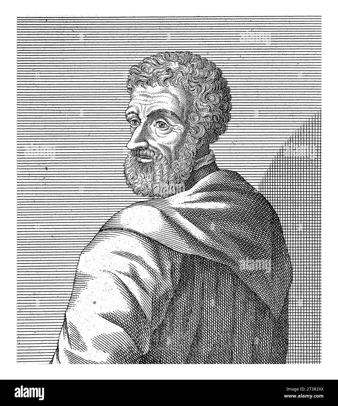 Portrait de Cornelis Grapheus, secrétaire municipal d'Anvers, François van Bleyswijck, d'après inconnu, 1681 - 1746, gravé vintage. Banque D'Images